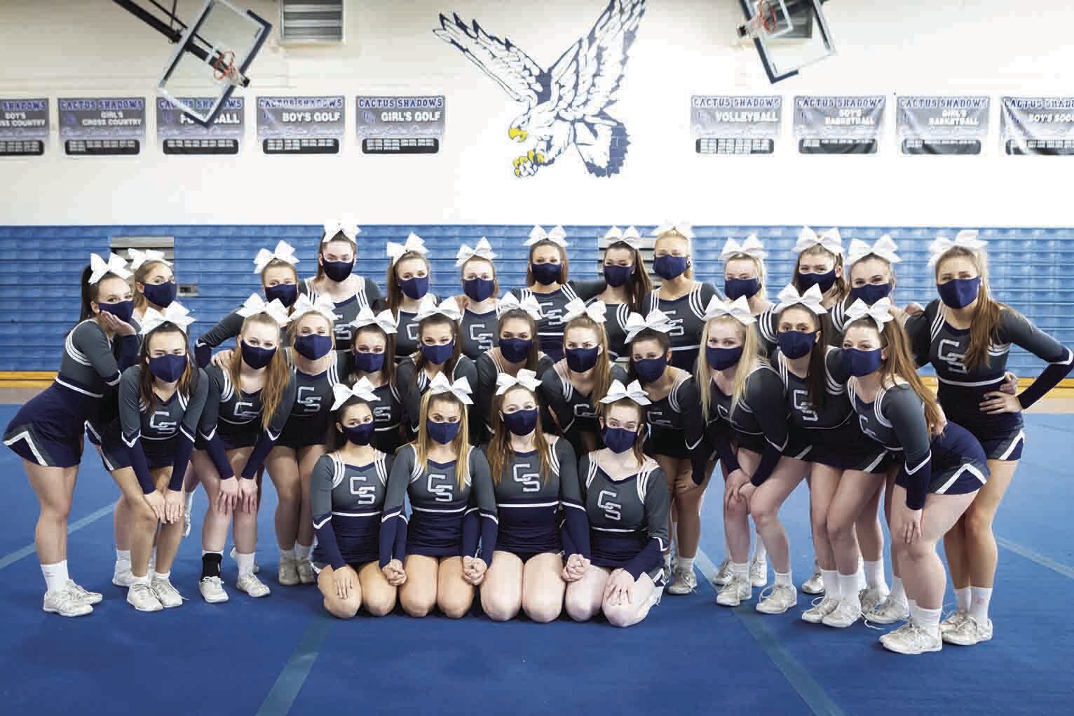 Cactus Shadows High School’s cheer squad